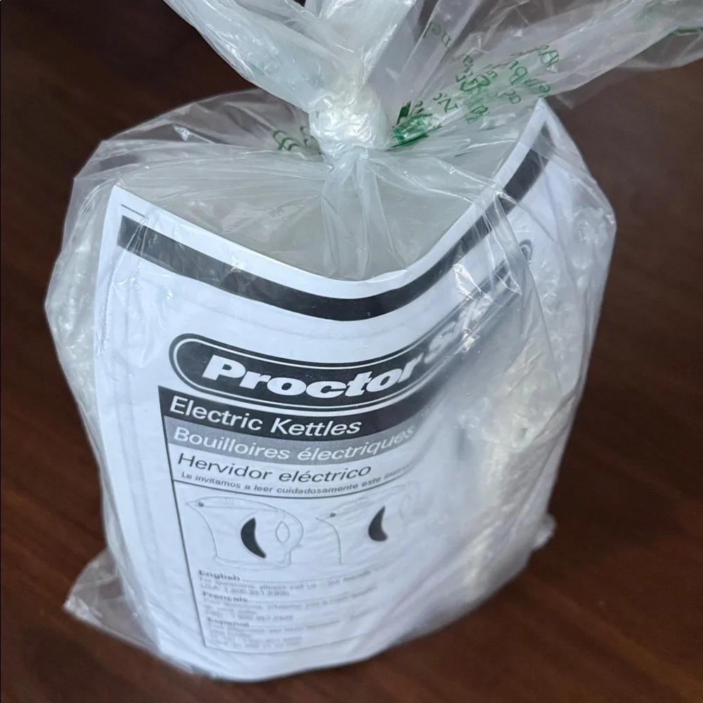 Proctor Silex ELECTRIC WATER KETTLE SAFETY HEATER 1 Liter 6C 1000W White K2070Y